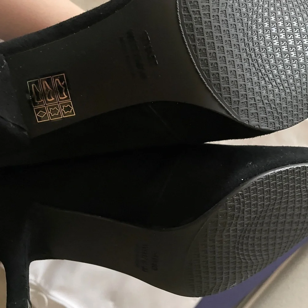 Stuart weitzman black tiemodel over the knee boots 6.5